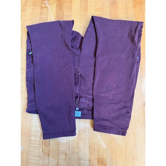 Pistola Burgundy Slim Ankle Pants with zippered pockets 32 Preloved - Picture 4 of 5